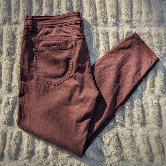 CLOSED Burgundy Handmade In Italy Mid Rise Soft Stretch Jeans, Sz. 30 - Picture 6 of 14